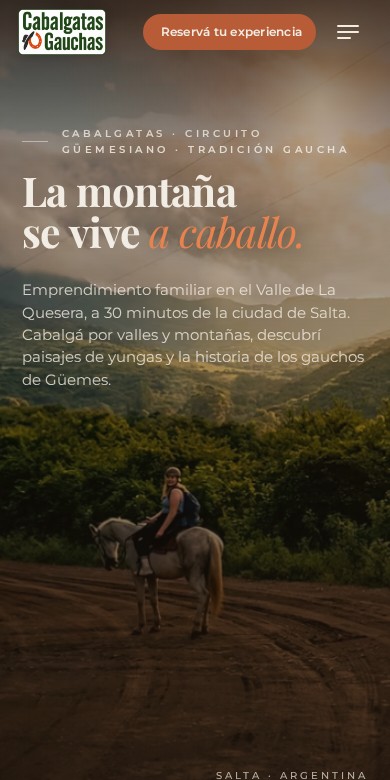 Cabalgatas Gauchas — mobile